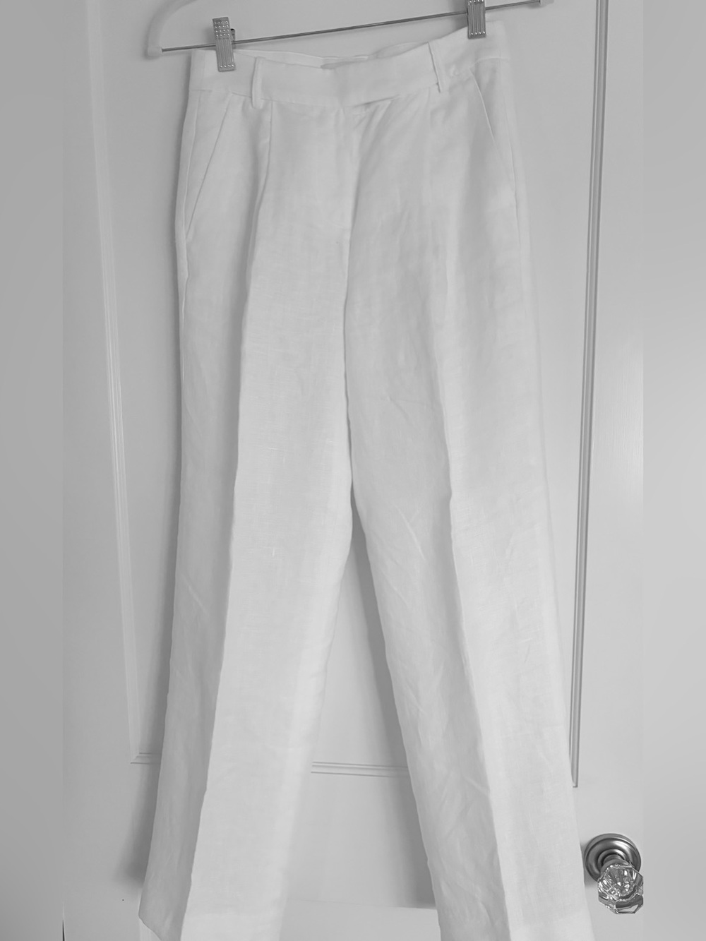Banana Republic White Linen Trousers